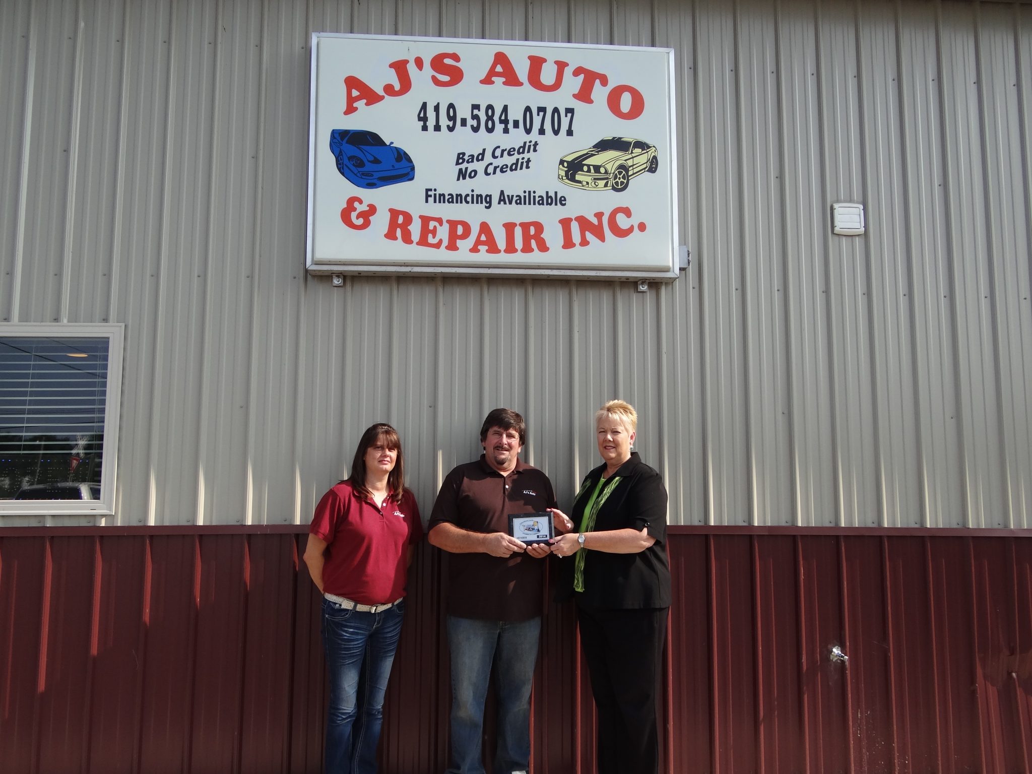 AJ’s Auto Sales & Repair Joins Celina Mercer Co. Chamber Celina